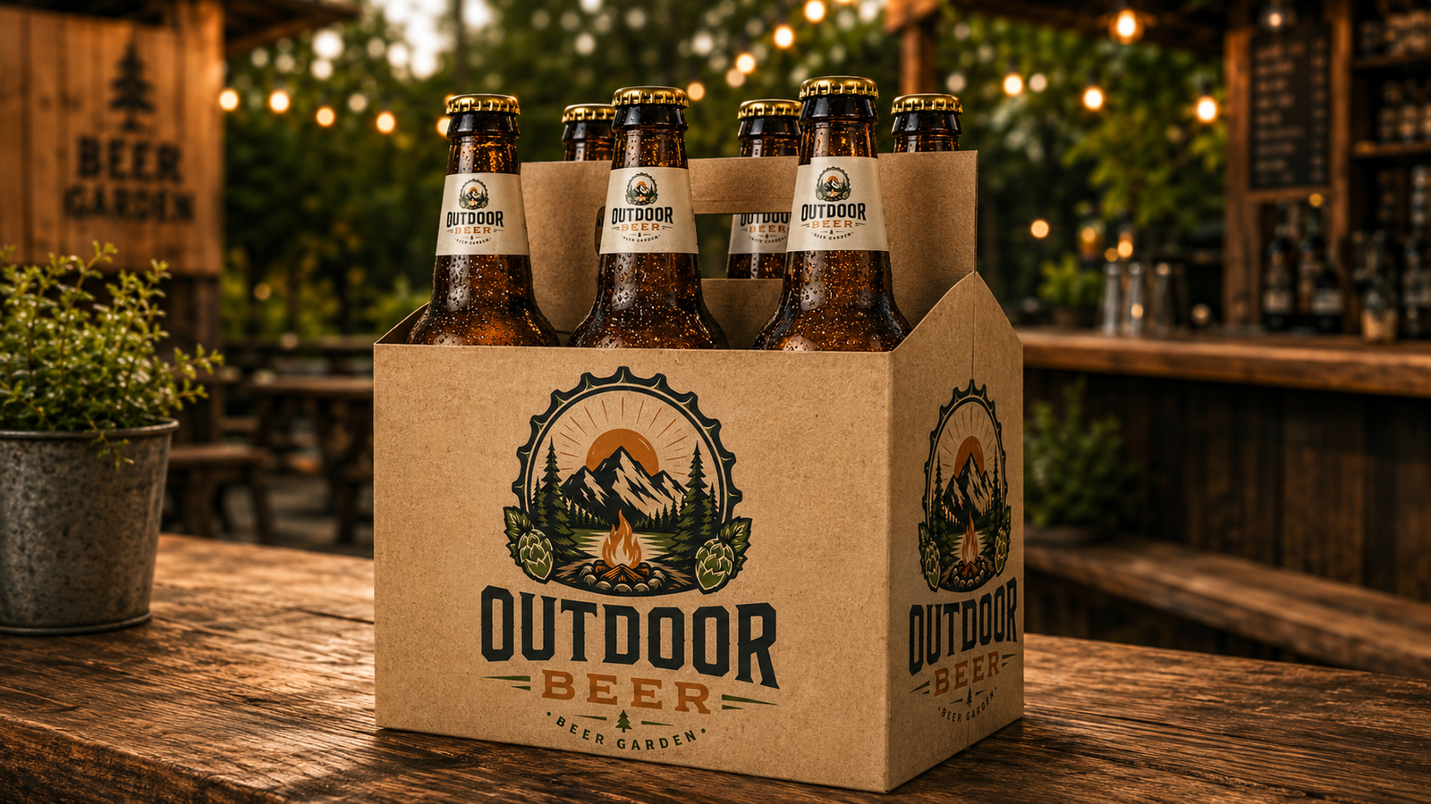 Outdoor Beer six-pack carrier concept